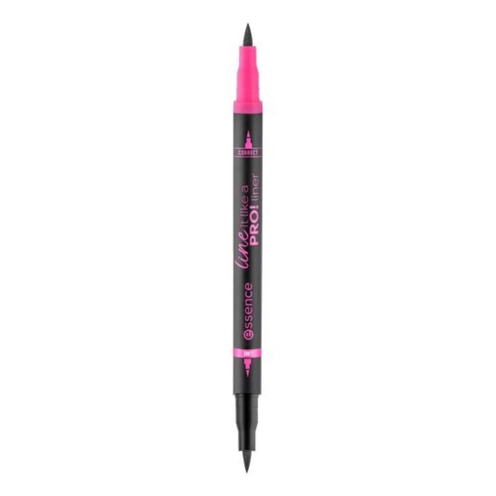 Essence, Line It Like a Pro!, Double-Ended, Liquid Eyeliner, 01, Black, 1.2 ml