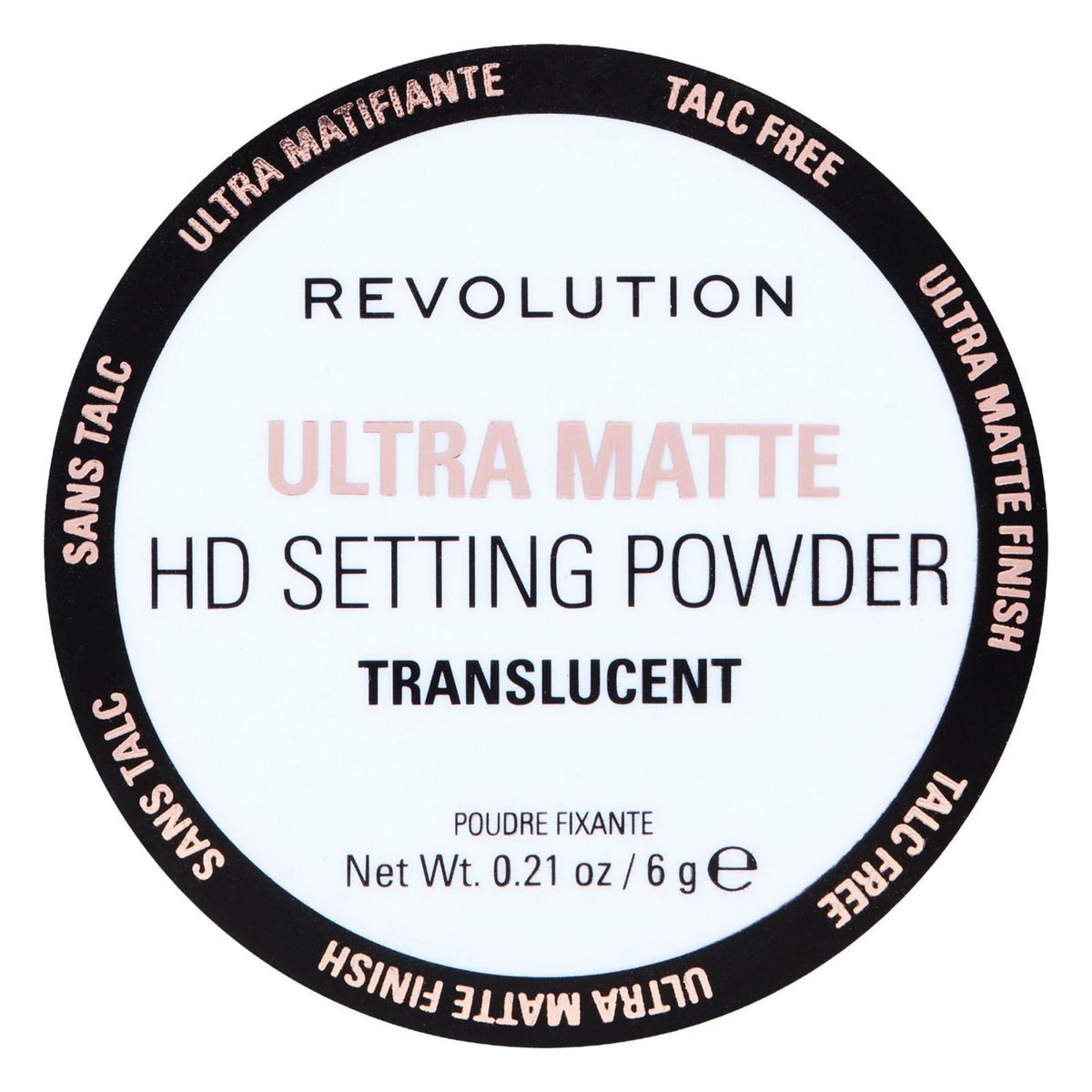 Makeup Revolution, HD Matte Loose Setting Powder, Matte, Loose Setting Powder, 6 g