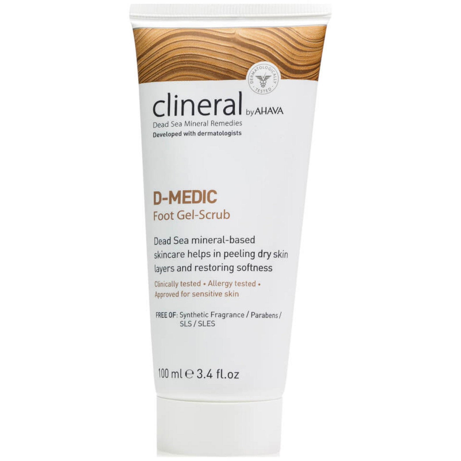 Ahava, Clineral D-Medic, Peeling, Foot Scrub, 100 ml