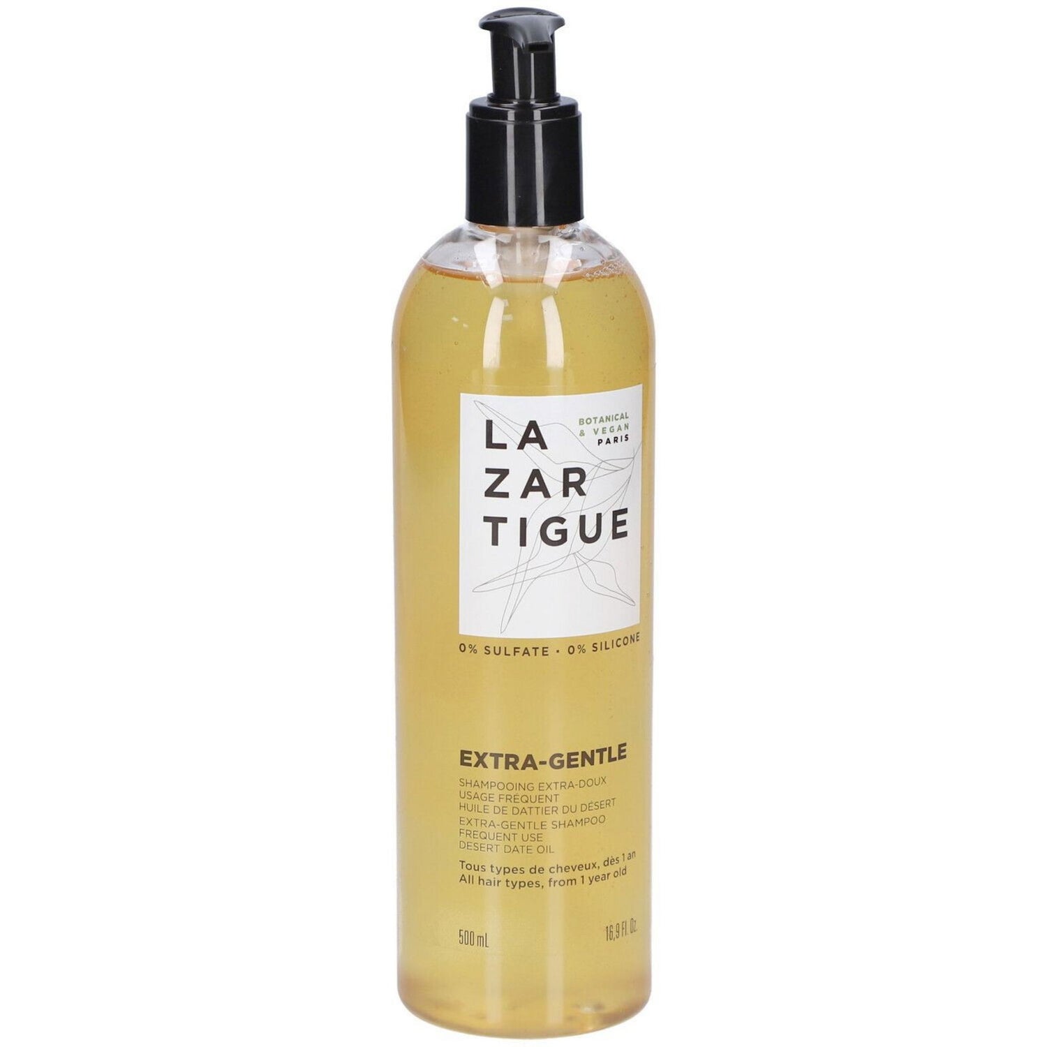 Lazartigue, Extra-Gentle, Hair Shampoo, Gentle Cleansing, 500 ml