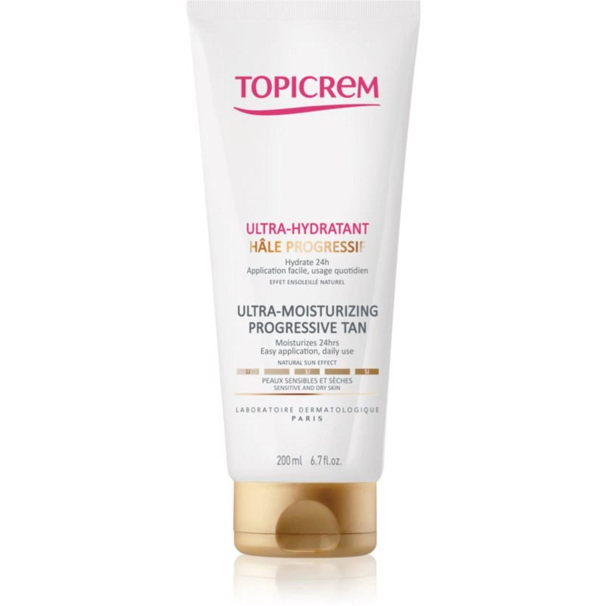 Topicrem Émulsion autobronzante progressive ultra-hydratante 200 ml