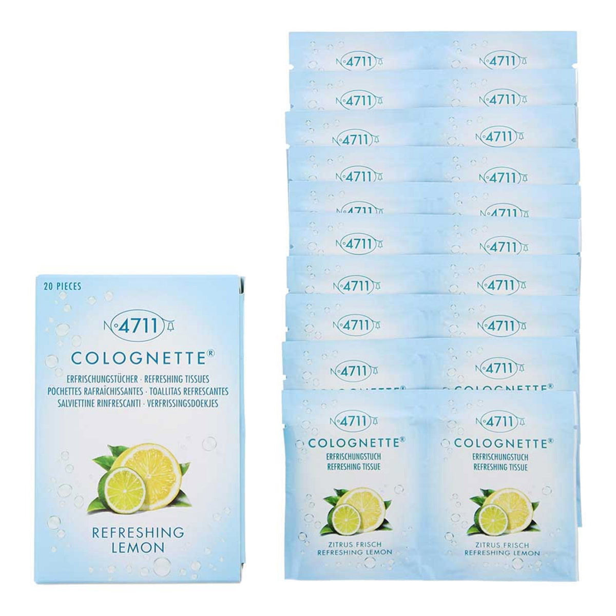 Set, 4711, Colognette, Cleansing Wipes, 20 pcs