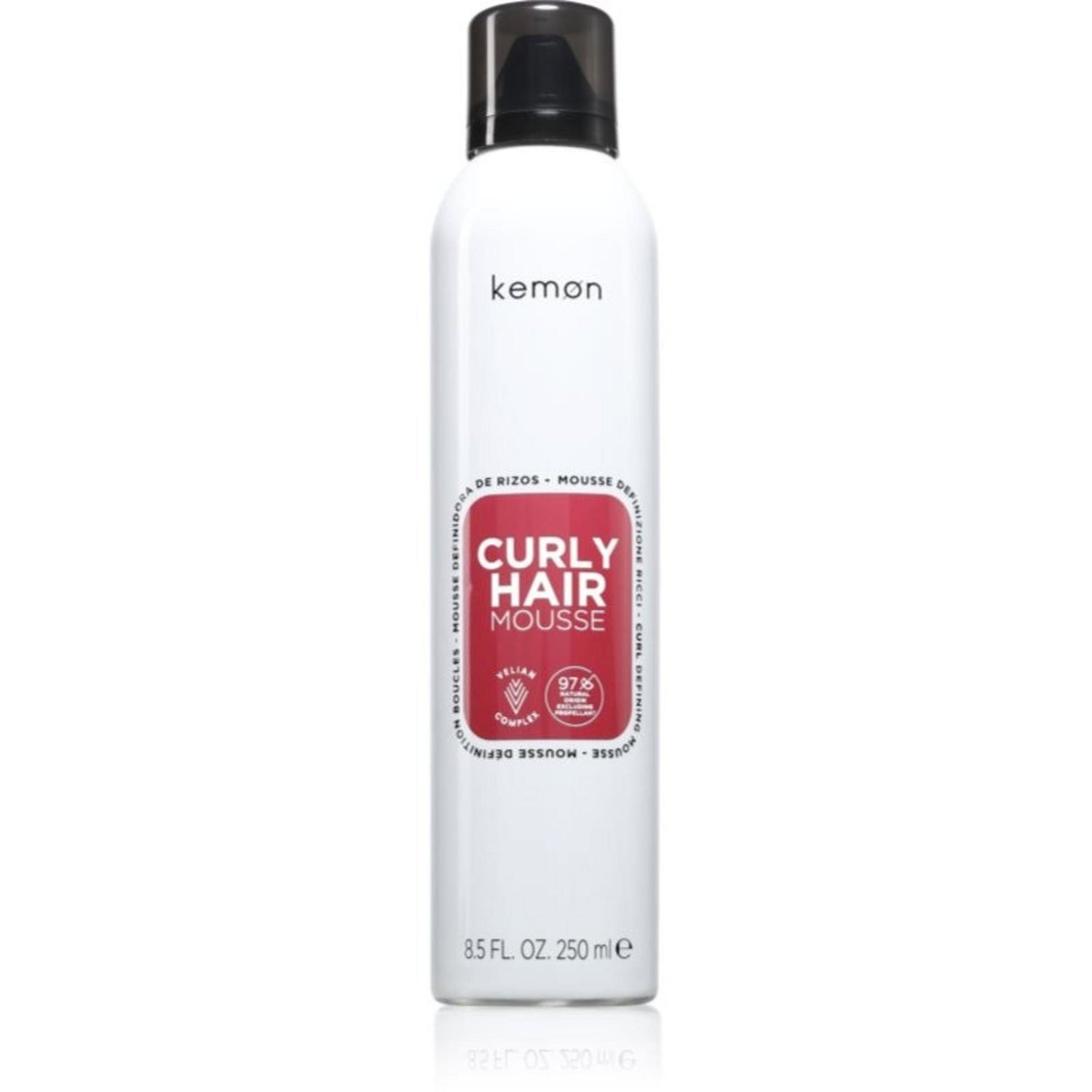Kemon, Curly Hair Mousse, Hair Styling Mousse, Volume, Medium, 250 ml