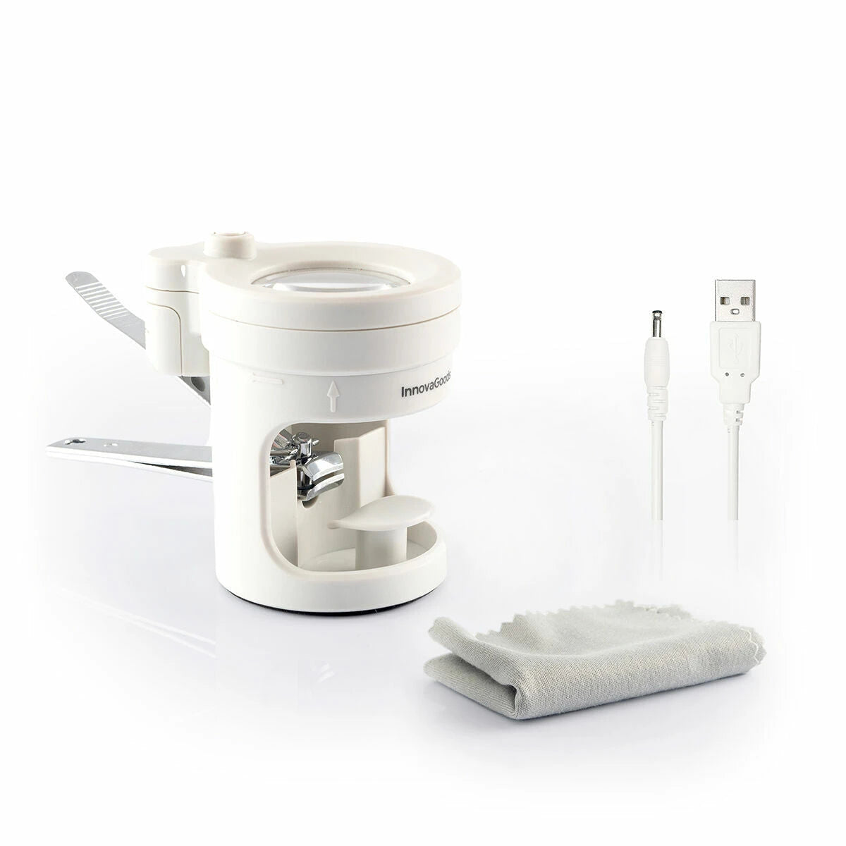 Nail Clippers with LED Light, Magnifying Glass and File Clail InnovaGoods product packaging