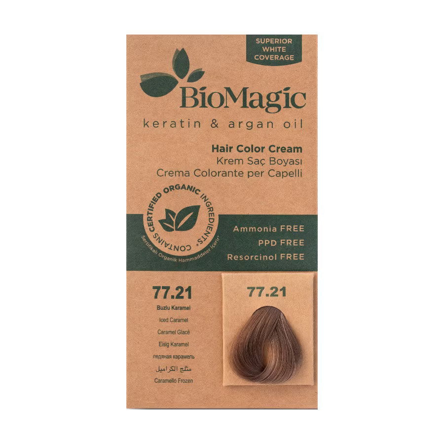 Biomagic, Biomagic, Keratin & Argan Oil, Permanent Hair Dye, 77.21 , 250 ml *Tester