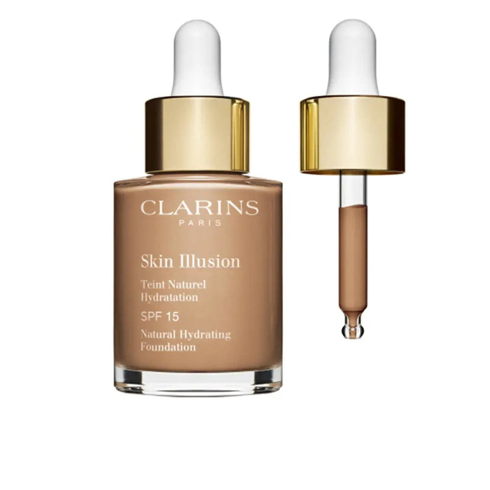 Clarins, Skin Illusion, Liquid Foundation, 112, Amber, SPF 15, 30 ml