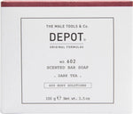 Depot, 600 Body Solutions No. 602, Botanical Complex, Cleansing, Dark Tea, Scented Soap Bar , Aromatic Notes, 100 g