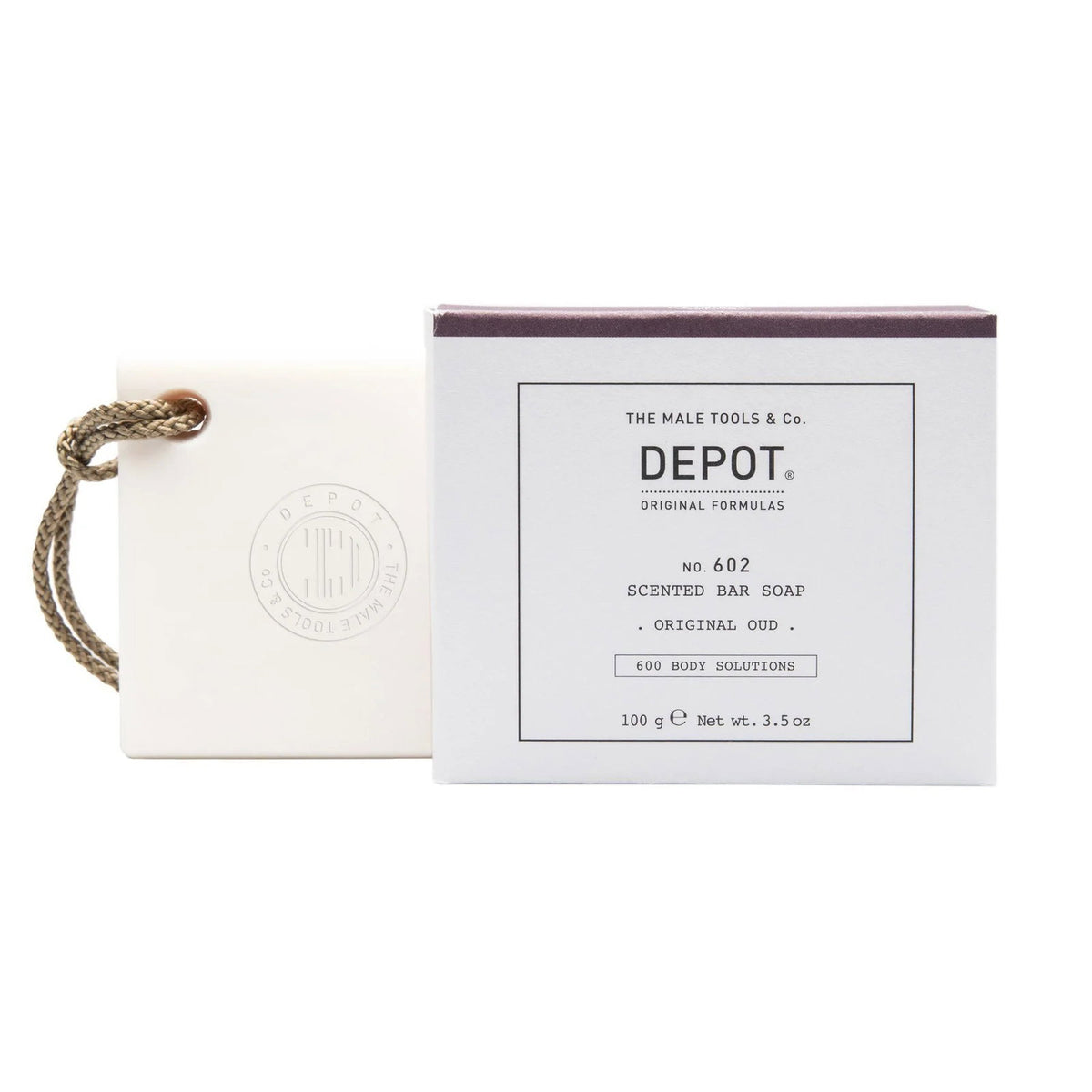Depot, 600 Body Solutions No. 602, Botanical Complex, Cleansing, Original Oud, Scented Soap Bar, 100 g