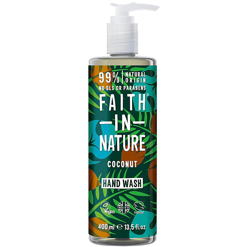 Faith In Nature, Coconut, 99% Natural Ingredients, Cleansing, Liquid Soap, For Hands, 400 ml