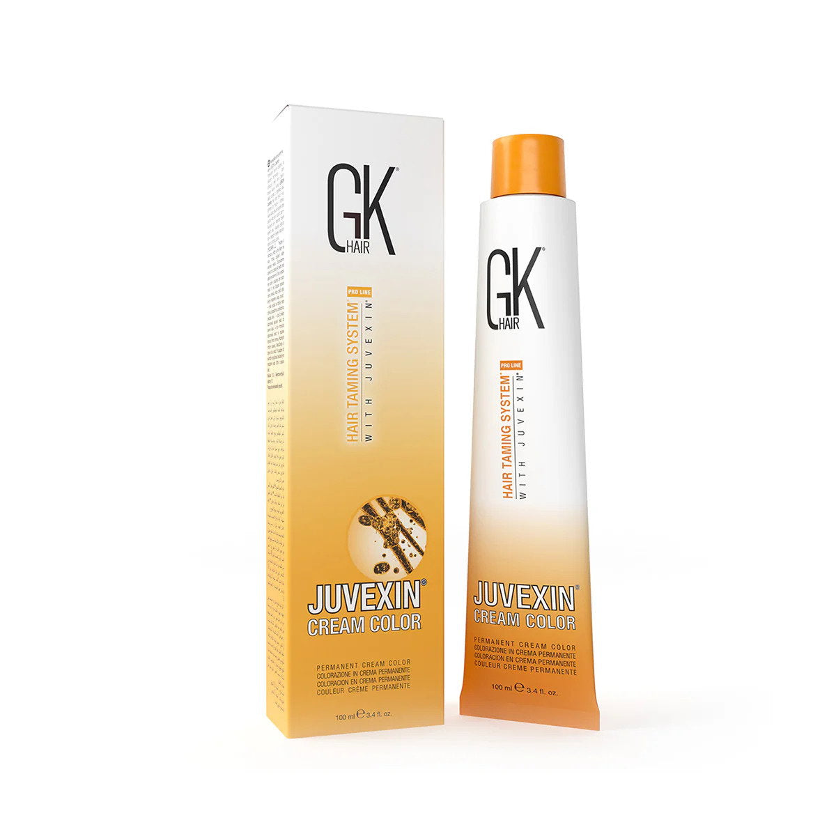 Global Keratin, Cream Colour, Permanent Hair Dye, 6.4 Dark Copper Blonde, 100 ml