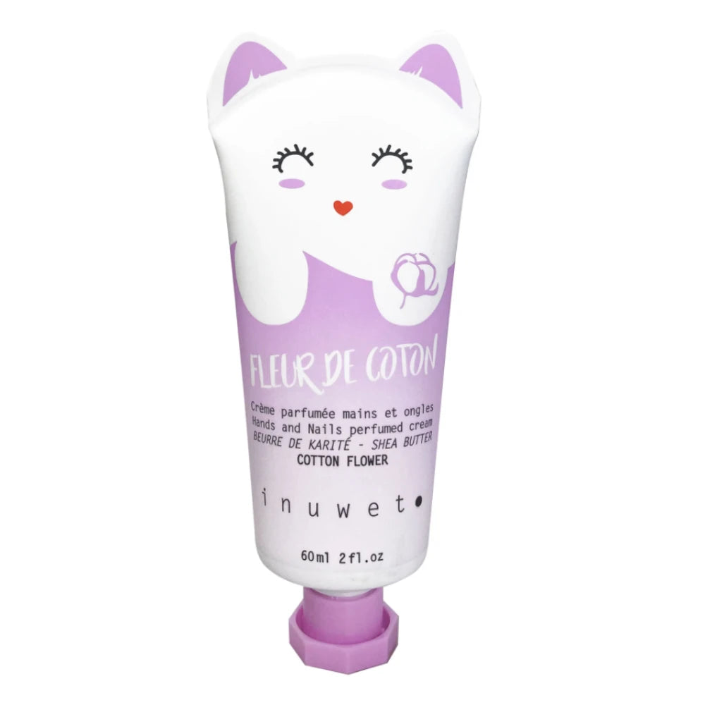 Inuwet, Fleur D'Oranger, vegan, nourrissante & adoucissante, crème pour mains & ongles, florale, 60 ml