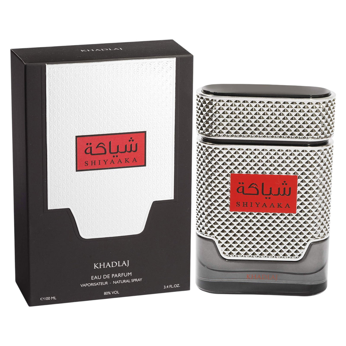 Khadlaj, Shiyaaka Silver, Eau De Parfum, For Men, 100 ml