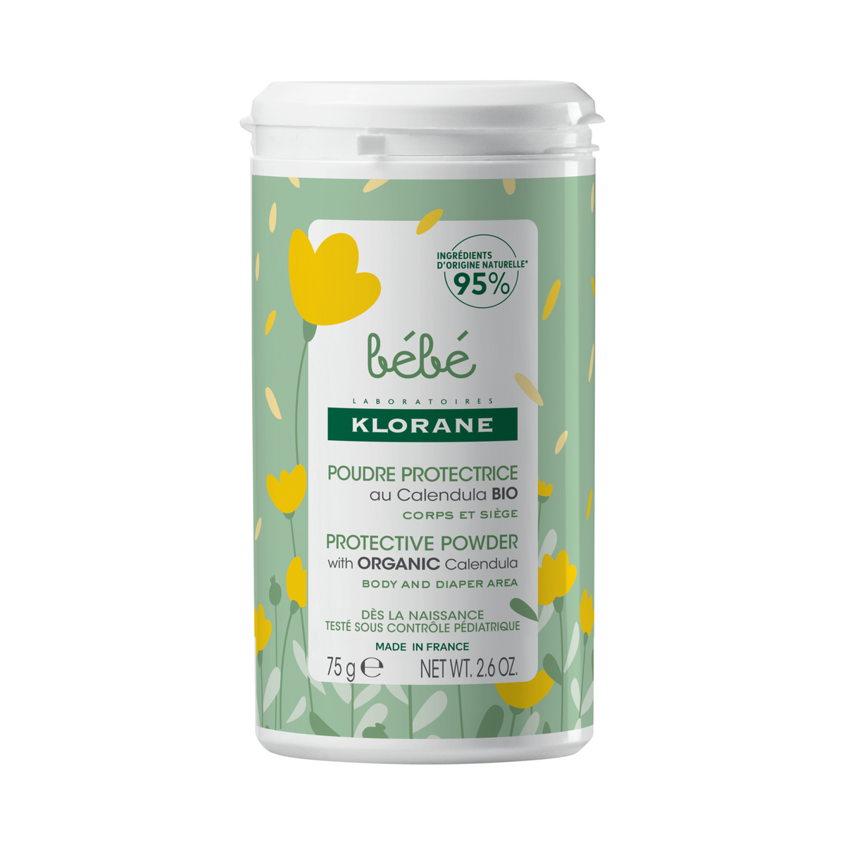 Klorane, Baby, Protective, Body Powder, 75 g