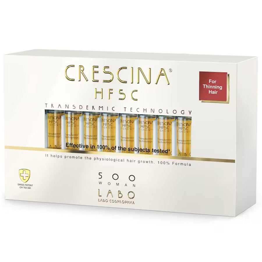 Labo Cosprophar Suisse Crescina Transdermic HFSC 500 Women Ampoules de traitement pour la croissance des cheveux 20 pcs