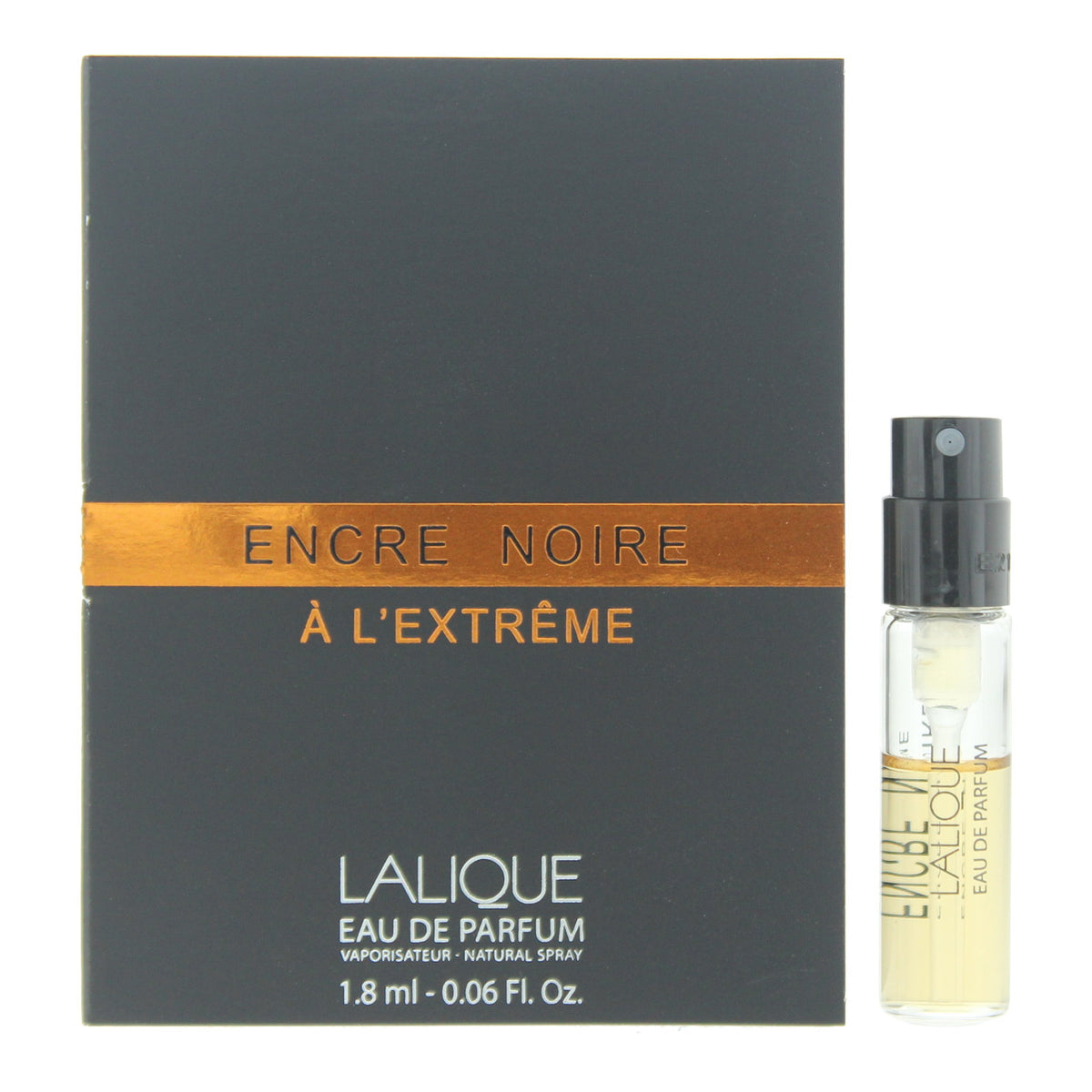 Lalique, Encre Noire A L'Extreme, Eau De Parfum, For Men, 1.8 ml *Vial