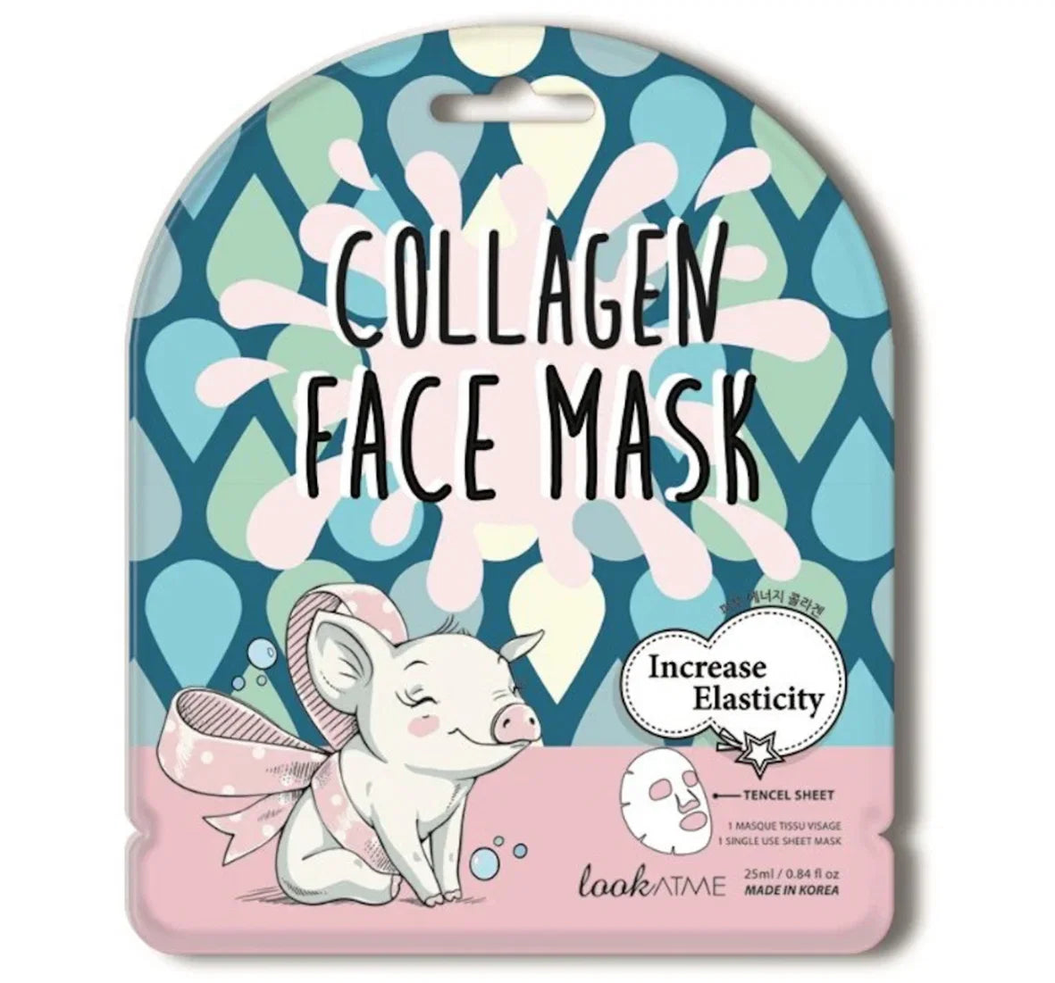 Look At Me Masque en tissu au collagène - Augmente l’élasticité 25 ml
