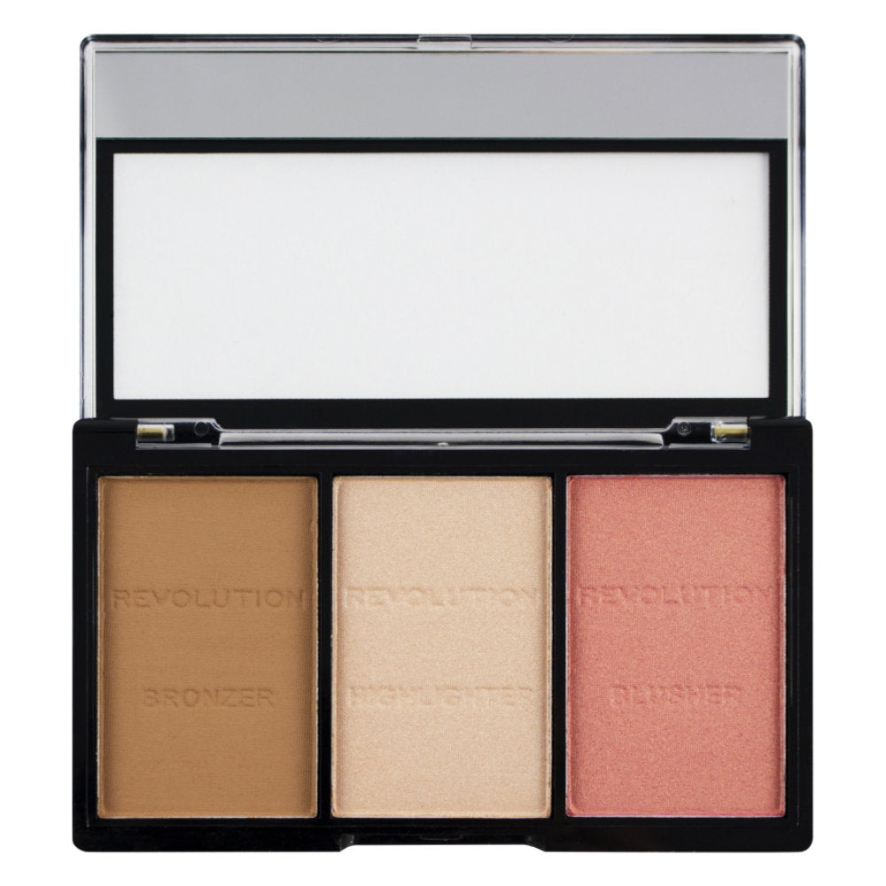 Makeup Revolution, Ultra Sculpt & Contour, Contouring Palette, Ultra Fair, 3 Shades, C01, 11 g