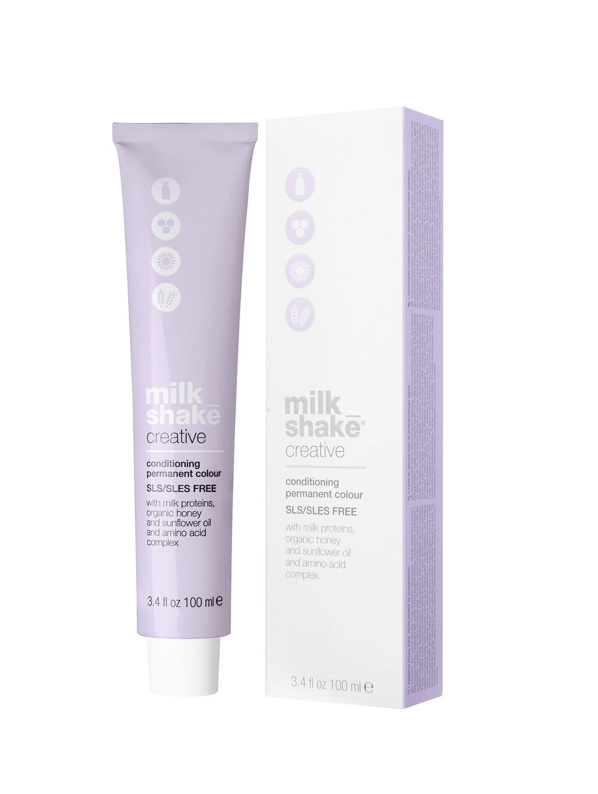 Milk Shake, Creative, SLS/SLES-Free, Permanent Hair Dye, 6.616RA Ash Red Dark Blond, 100 ml