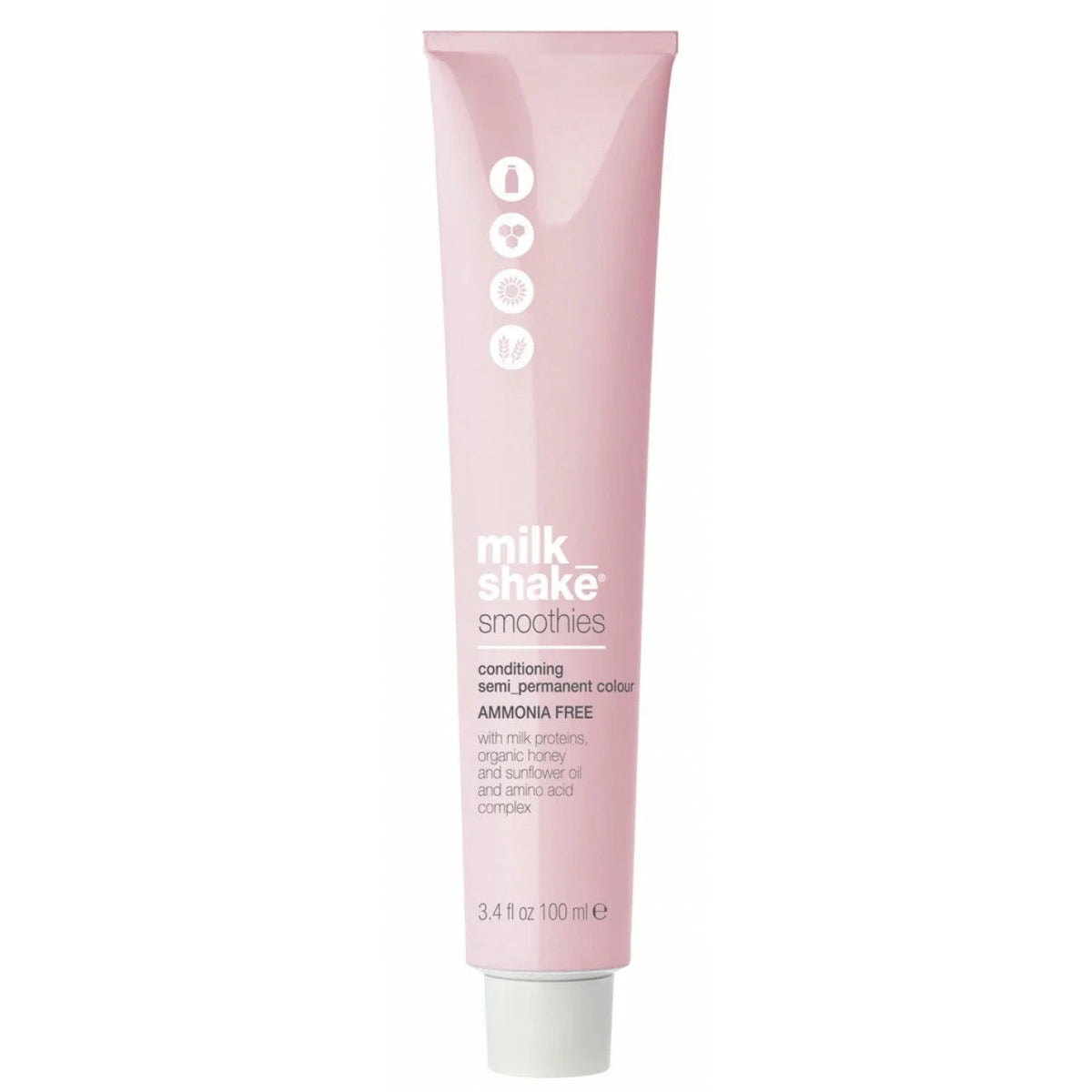 Milk Shake, Smoothies, Ammonia-Free, Semi-Permanent Hair Dye, 7.447CC Intense Copper Medium Blond, 100 ml