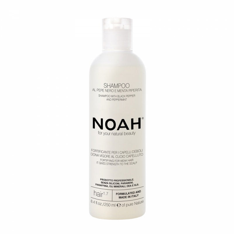 Noah, Natural, Black pepper, Hair Shampoo, Fortifying, 250 ml