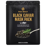 PaxMoly, Black Caviar, Brightening, Hydrating & Anti-Aging, Sheet Mask, Face, 25 ml