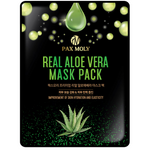 PaxMoly, Real Aloe Vera, Firmness, Elasticity, Hydration, Sheet Mask, For Face, 25 ml