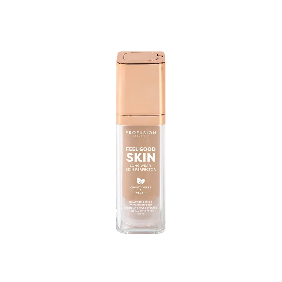 Profusion, Feel Good Skin, Satin Finish, Liquid Foundation, 320, Medium, SPF 15, 30 ml