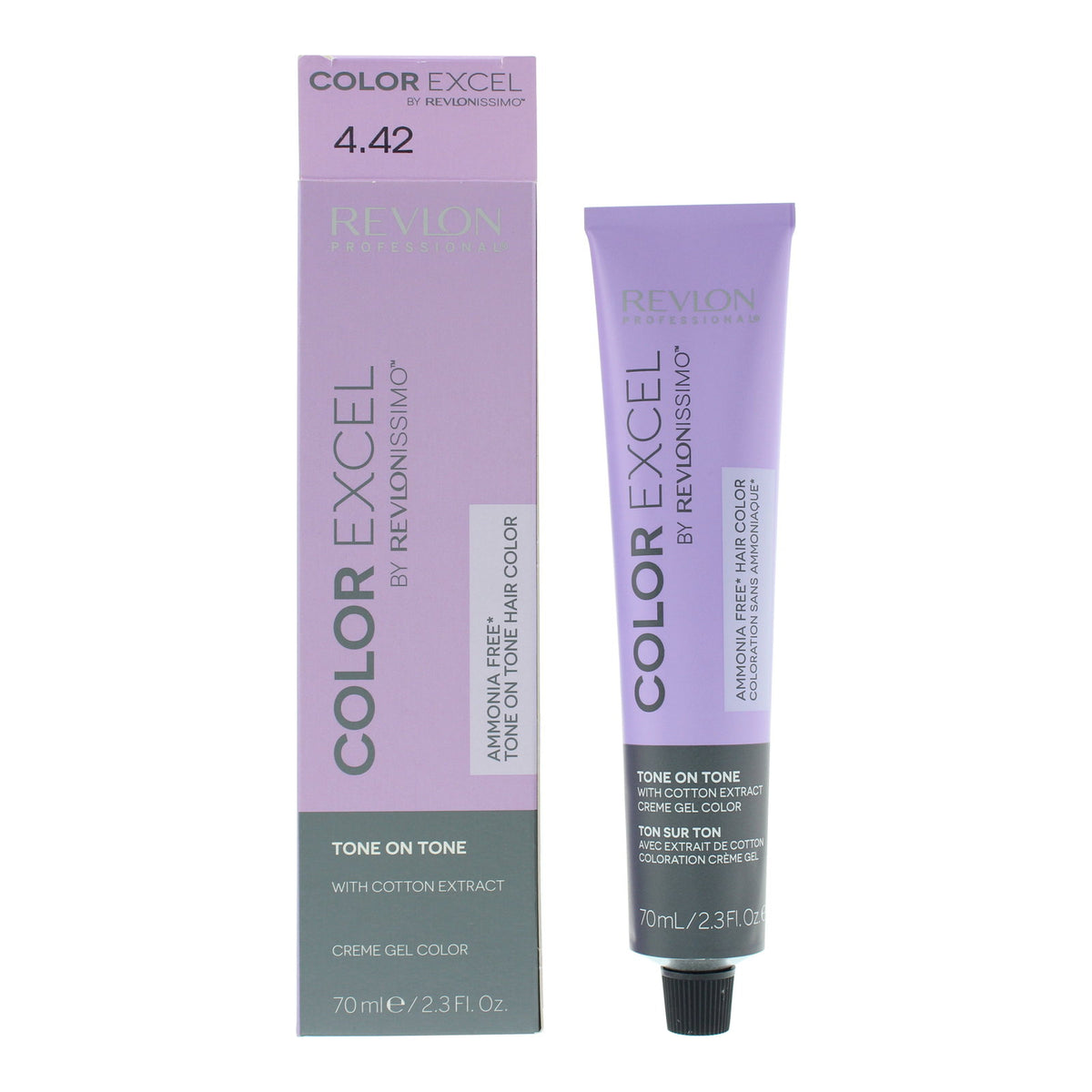 Revlon, Color Excel, Free Of Parabens, Semi-Permanent Hair Dye, 4.42 Medium Chestnut Iridescent Brown, 70 ml