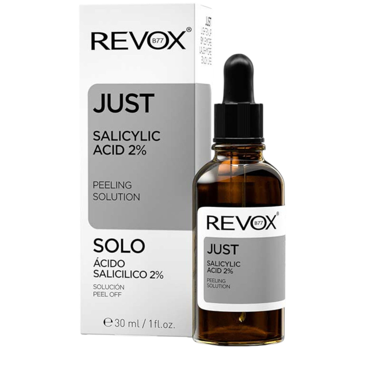 Revox B77, Just, Acid Salicilic 2%, Anti-Aging, Day & Night, Serum, For Face, 30 ml