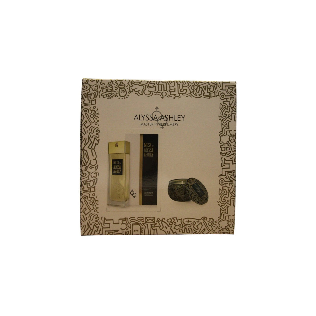 Alyssa Ashley Musk Coffret Eau de Parfum avec bougie parfumée - 100 ml + 110 g