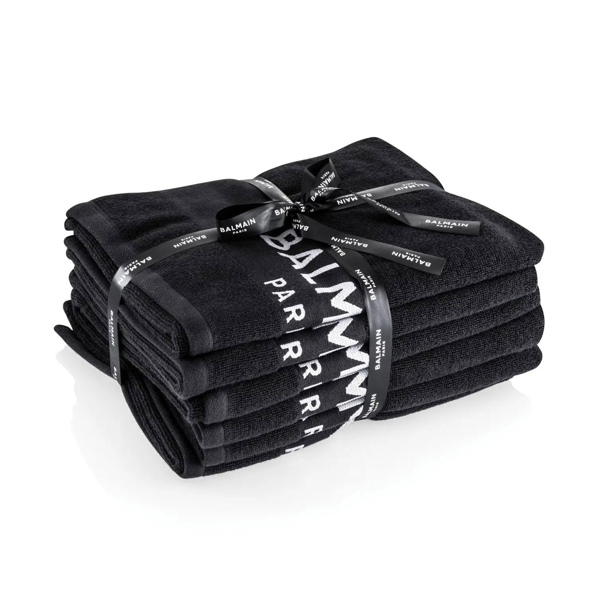 Set, Balmain, Black Bleach Proof Salon, Salon Textile Towel, 6 pcs