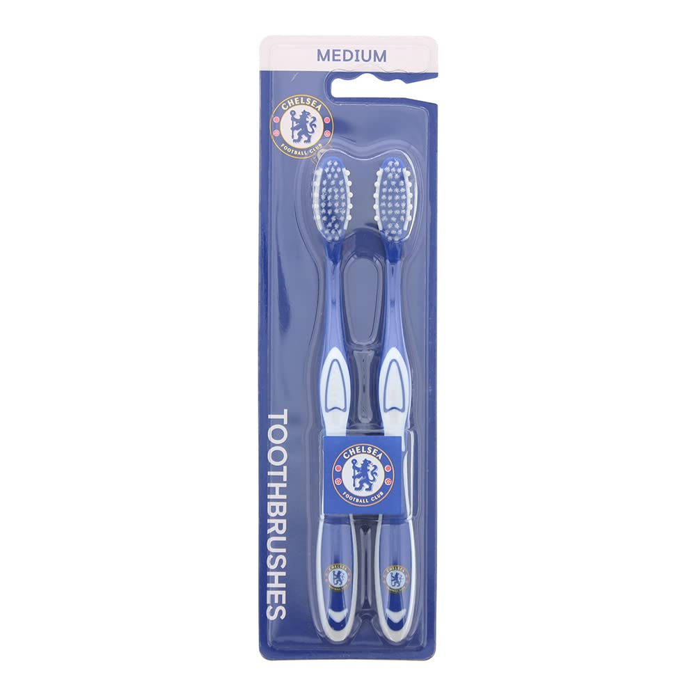 Set Duo, Epl, Chealsea, Toothbrush, Blue and White, 2 pcs