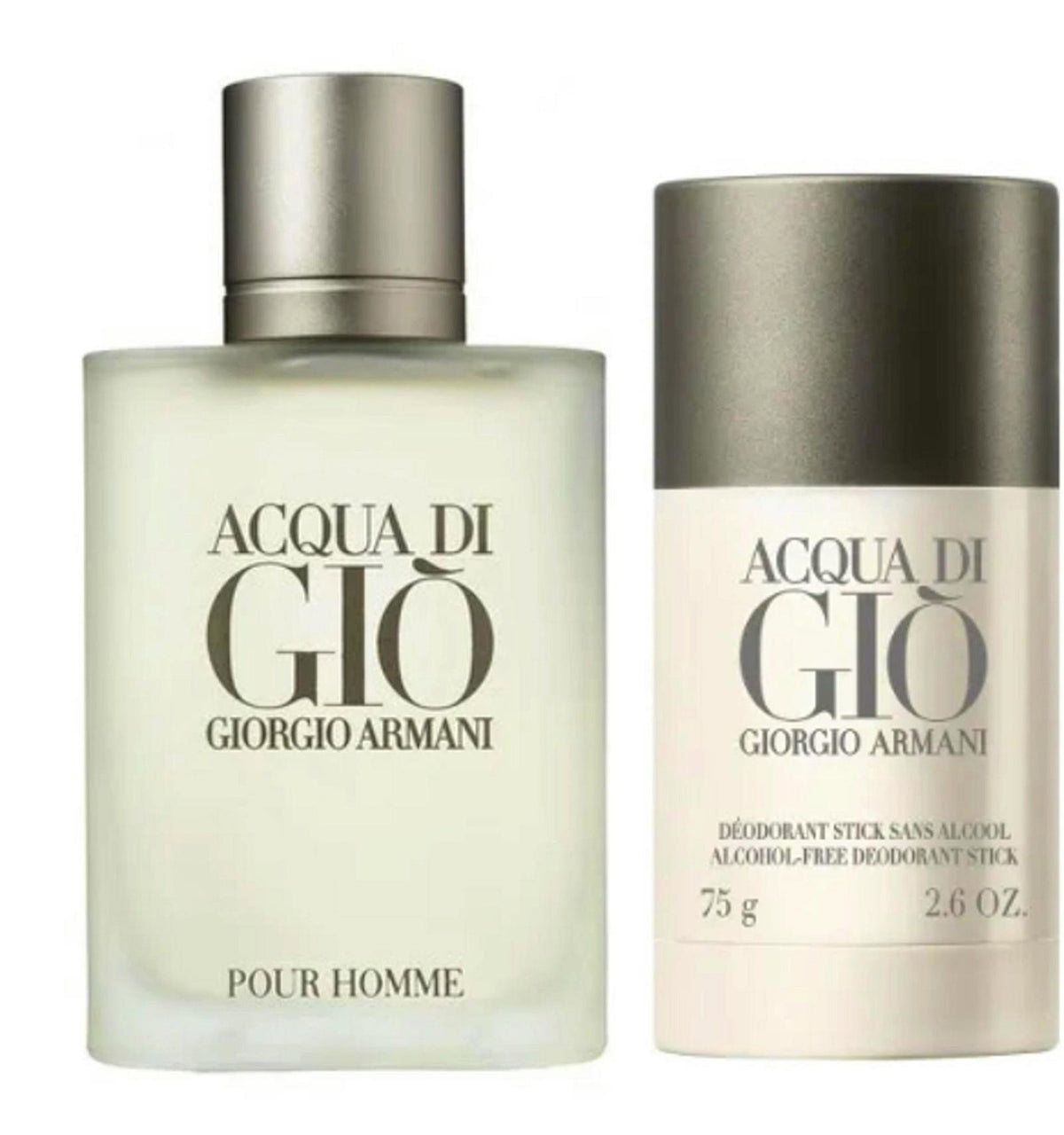 Set Giorgio Armani: Acqua di Gio, Eau De Toilette, For Men, 100 ml + Acqua di Gio, Anti-Perspirant, Deodorant Stick, For Men, 75 g