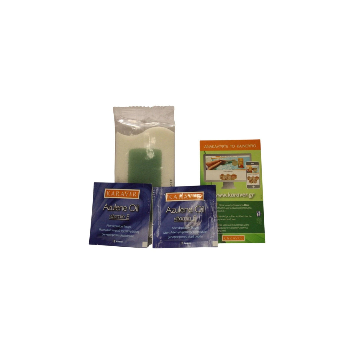 Karaver Velvet Bandes de cire dépilatoire à l'aloe vera 16 pcs Tester
