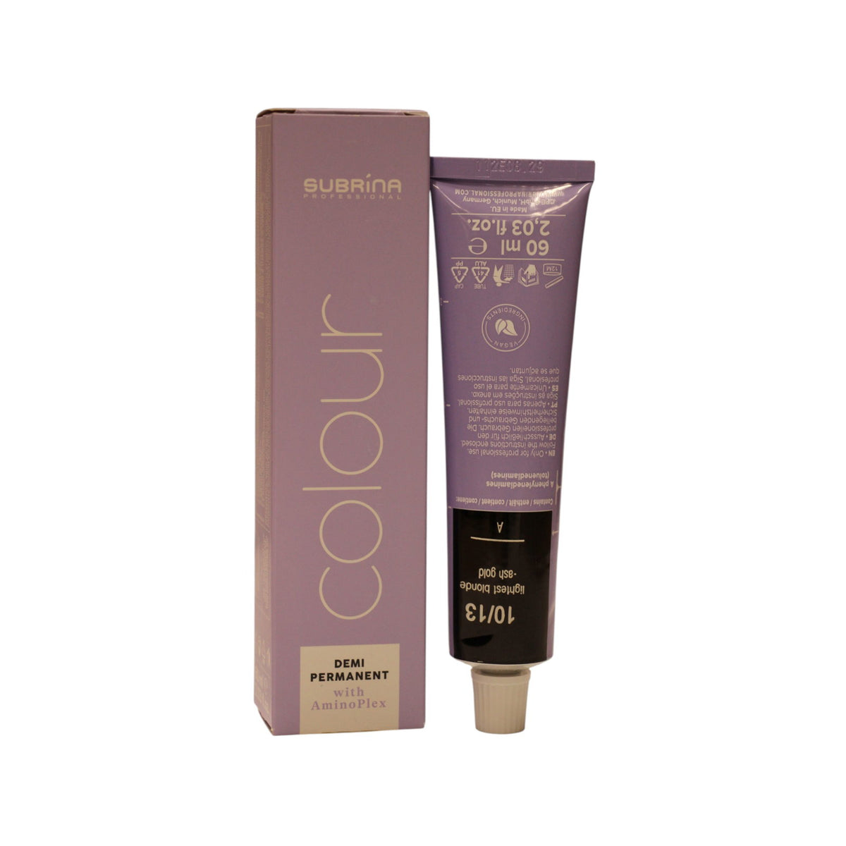 Subrina Professional Coloration demi-permanente 10/13 Blond très très clair cendré doré 60 ml