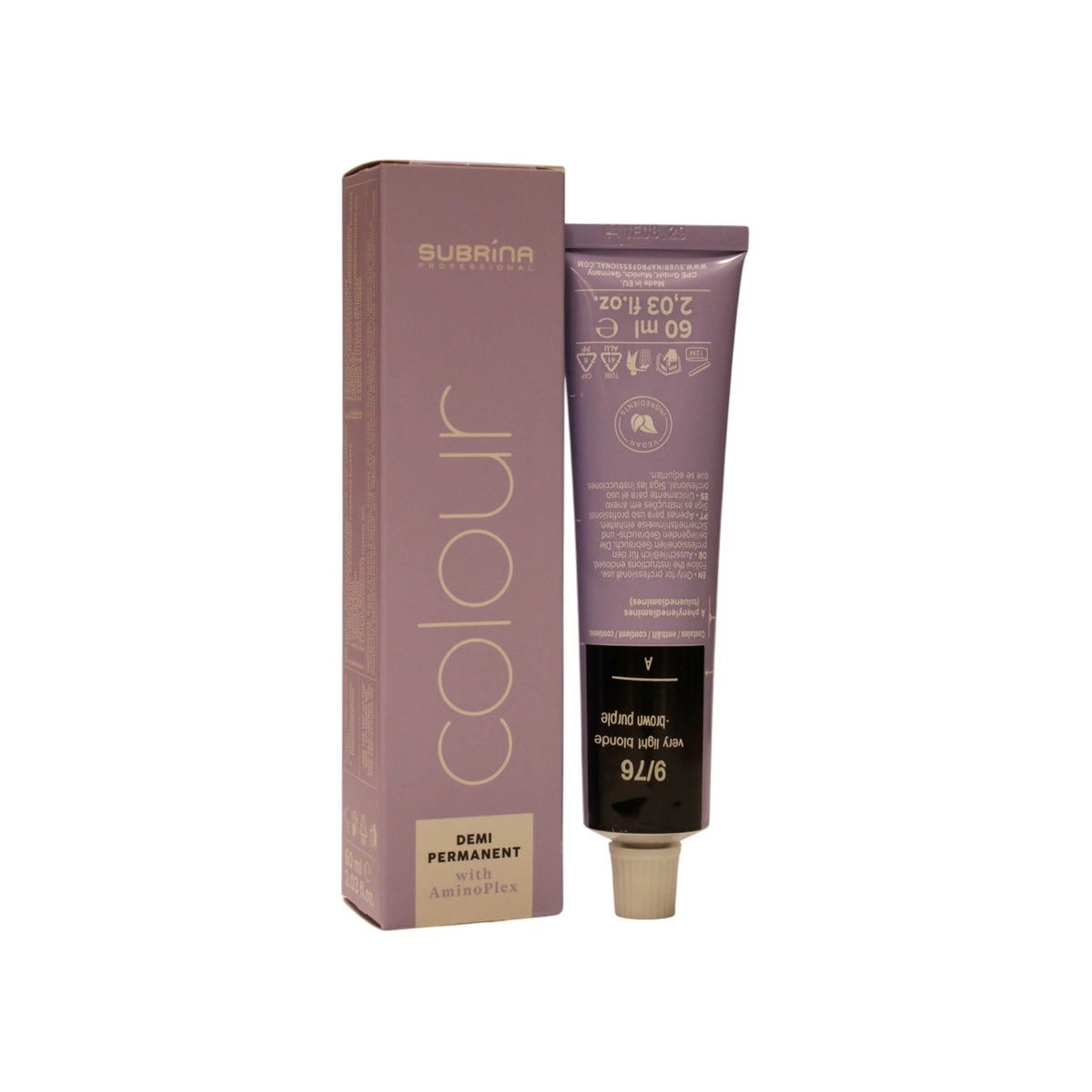 Subrina Professional Couleur semi-permanente 9/76 blond très clair violet perlé 60 ml