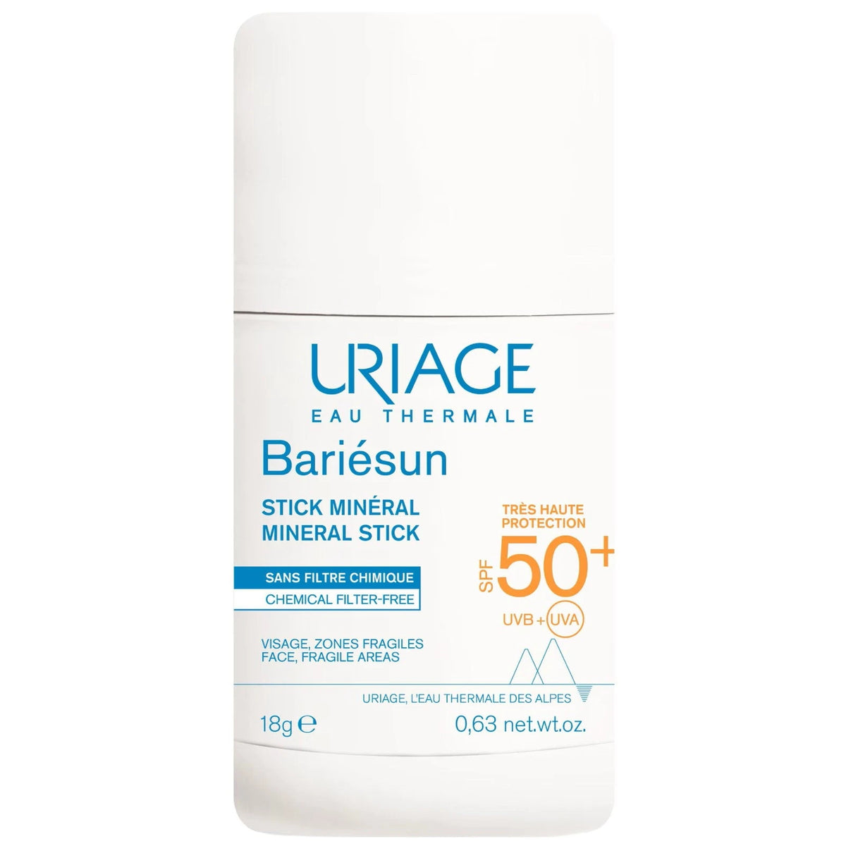 Uriage Bariésun Stick solaire minéral SPF50+ 18 g