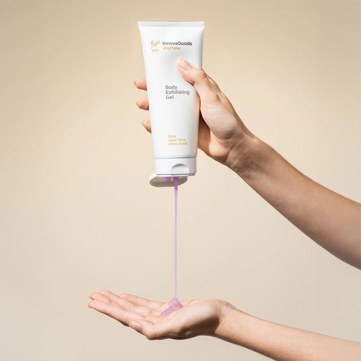 Exfoliating Body Gel Rice Joynew InnovaGoods 200 ml skincare packaging