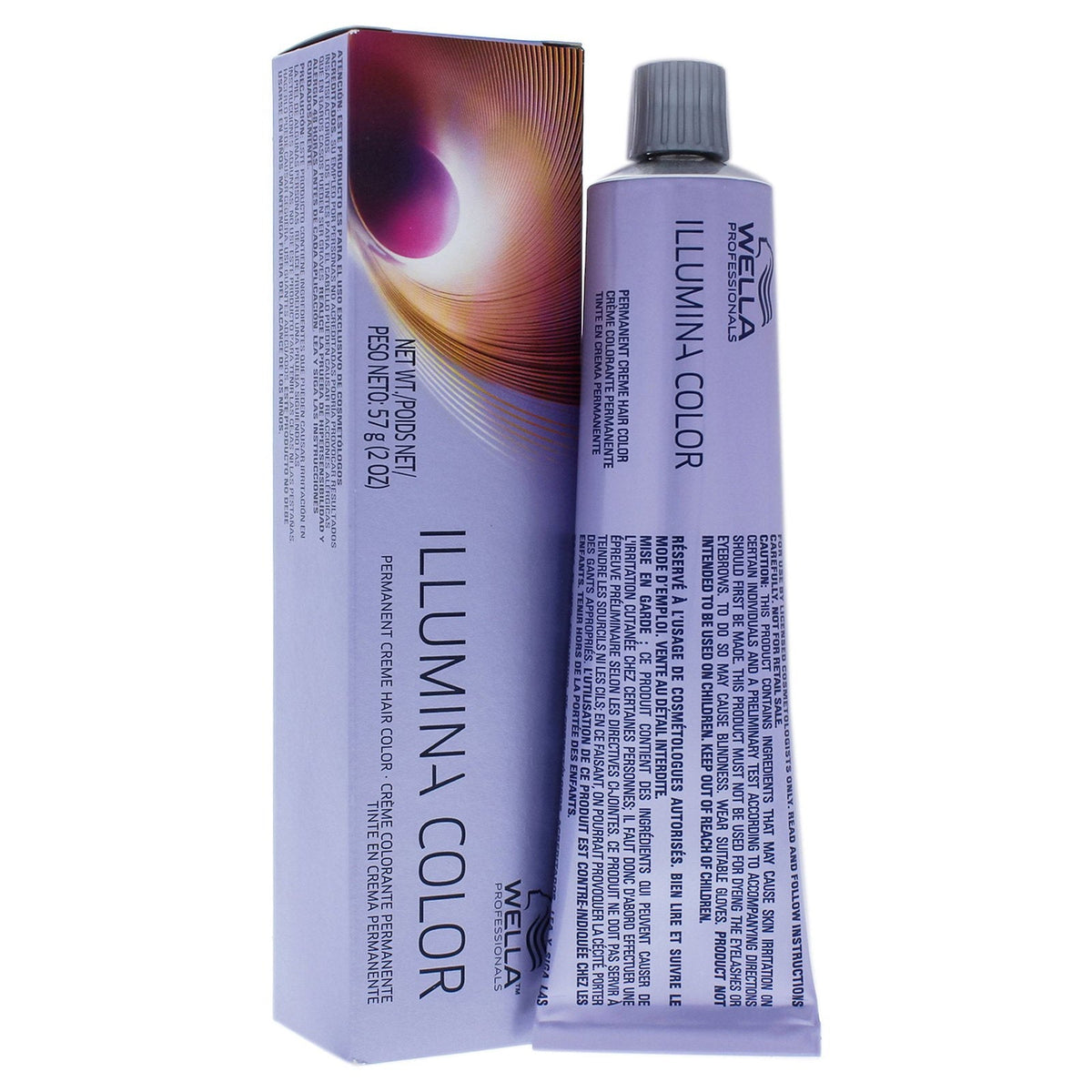 Wella Professionals, Illumina Color, Permanent Hair Dye, 7/43 Medium Blonde Golden Red, 60 ml