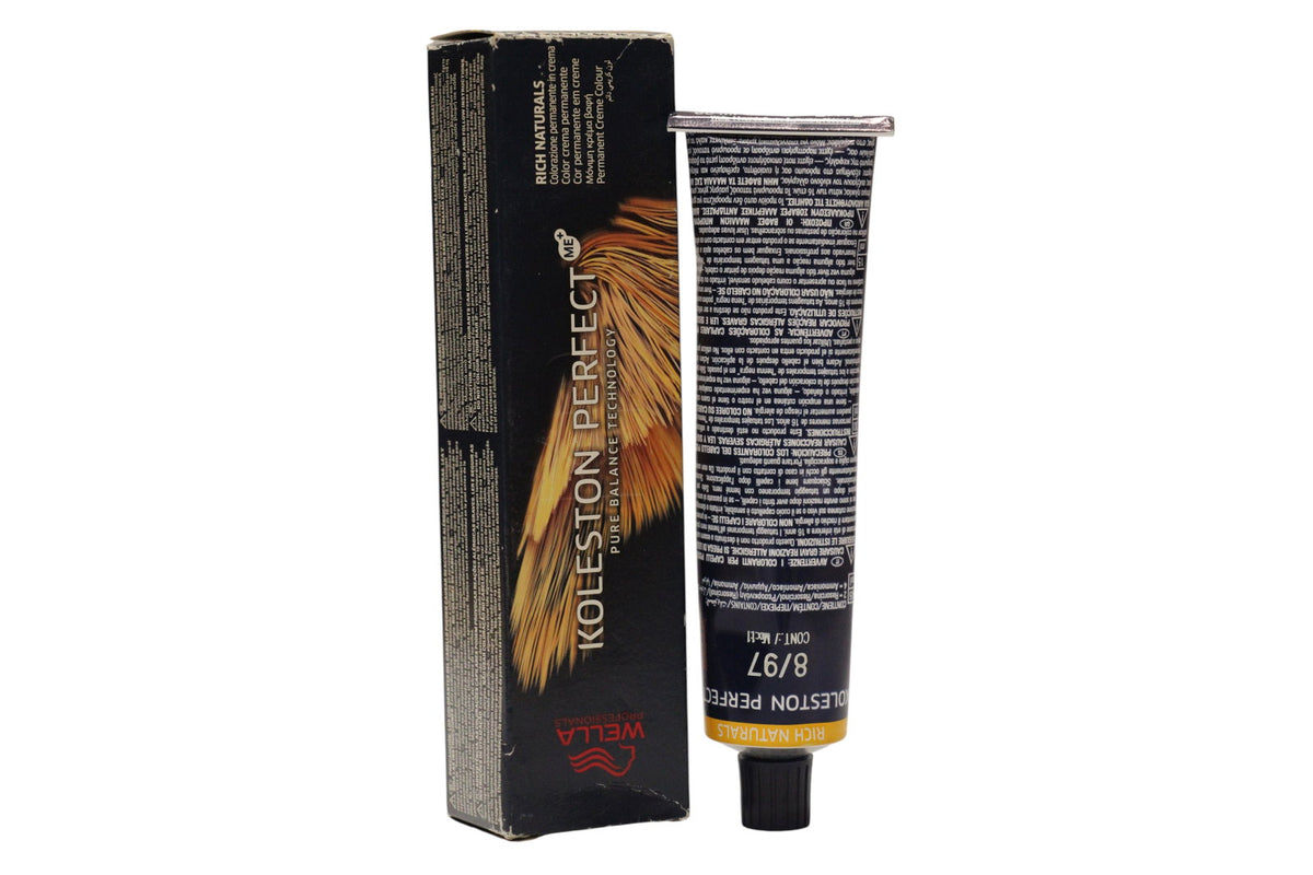 Wella Professionals Koleston Perfect Me+ Coloration permanente 8/97 Blond clair châtaigne perlé 60 ml Tester